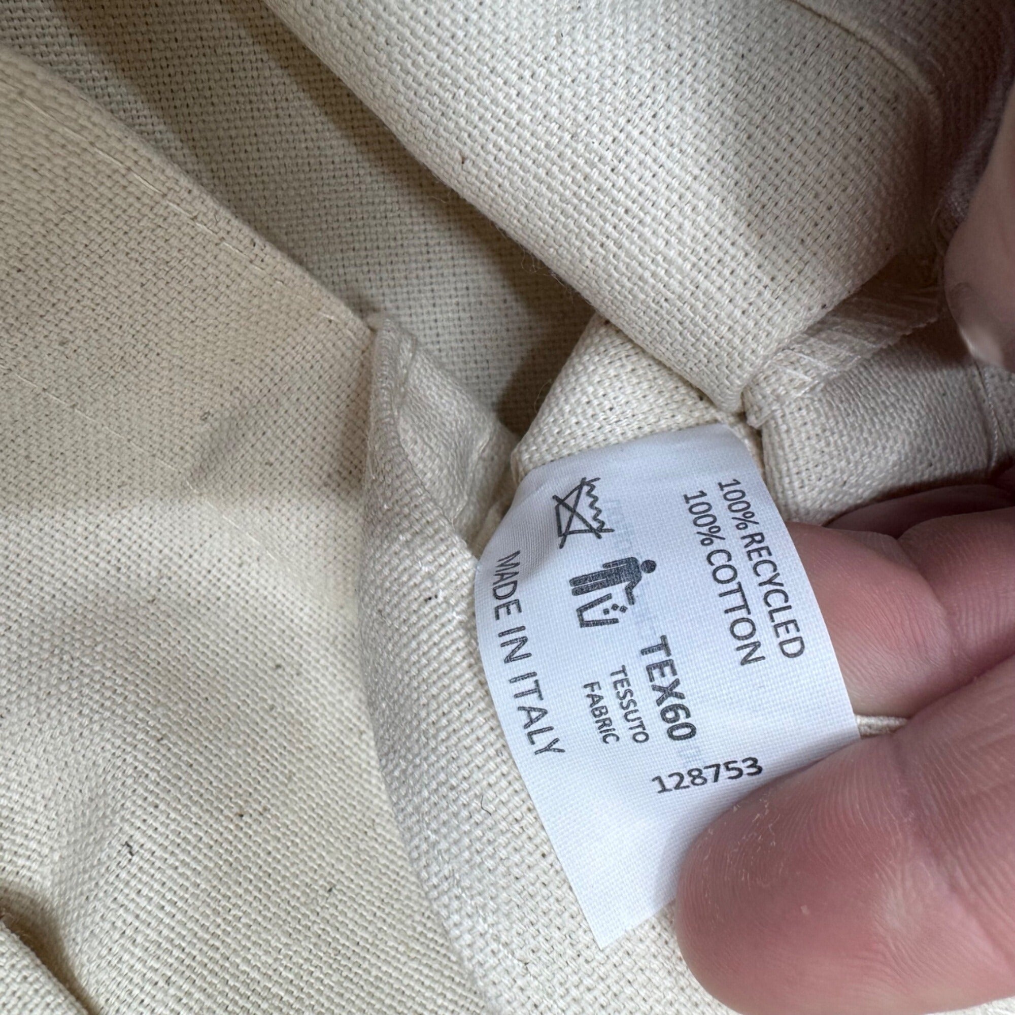 Miu Miu Upcycled Canvas Tote Shopping Bag Limited Edition Front Pocket Gift