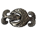 Vintage Fish Eat Fish Metal Belt Buckle 4" x 2.5" Unique Statement Kitchy Boho