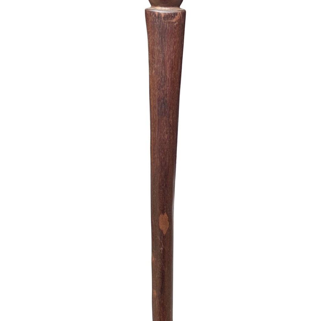 Vintage African Hand Carved Wooden Walking Stick Cane Woman Tribal 40" Estate