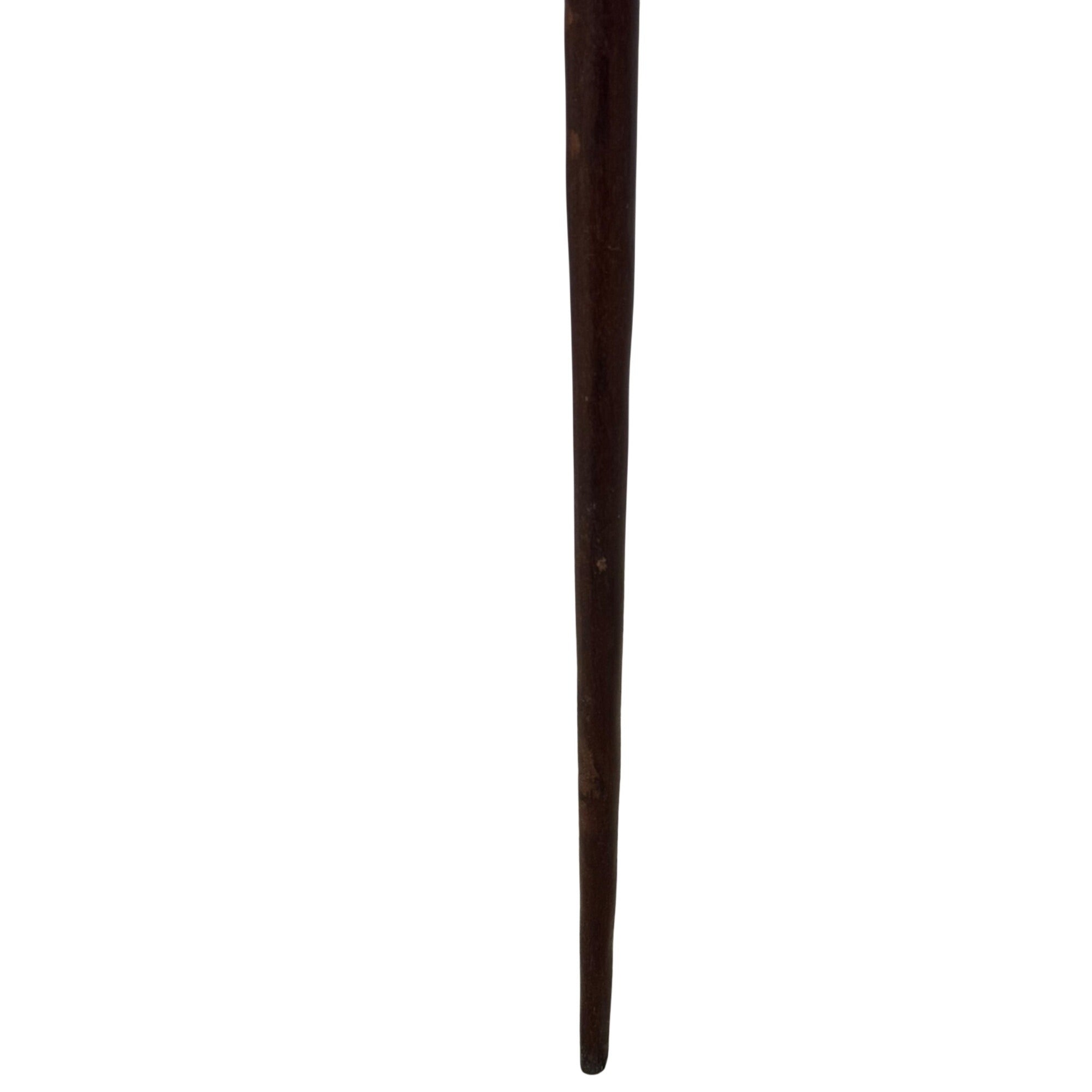 Vintage African Hand Carved Wooden Walking Stick Cane Woman Tribal 40" Estate
