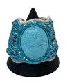 Amedeo Cameo Beaded Bracelet NYC Blue Cuff Woven Art Deco Victorian Style NEW