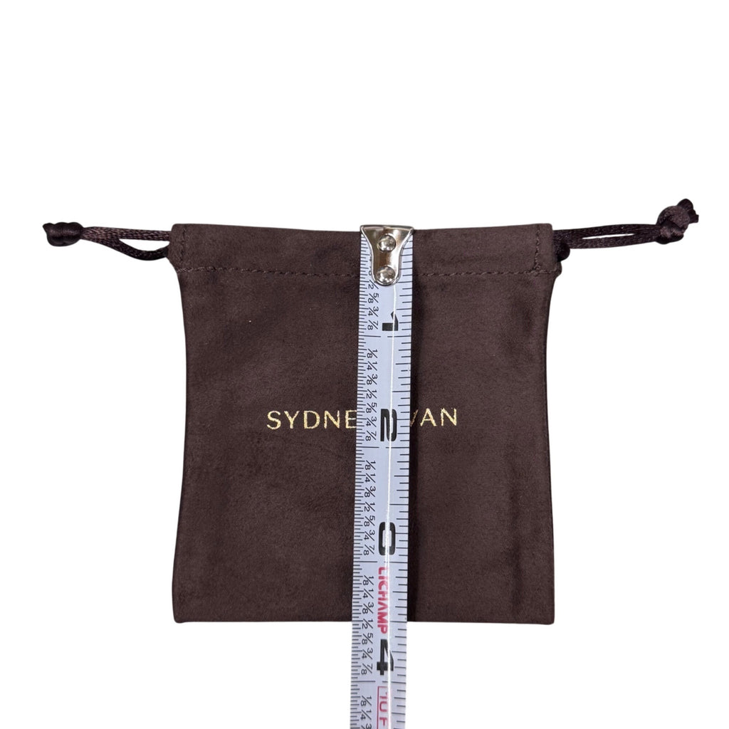 Sydney Evan Brown Suede Drawstring Jewelry Pouch 3x3.5 Bracelet Necklace Earring