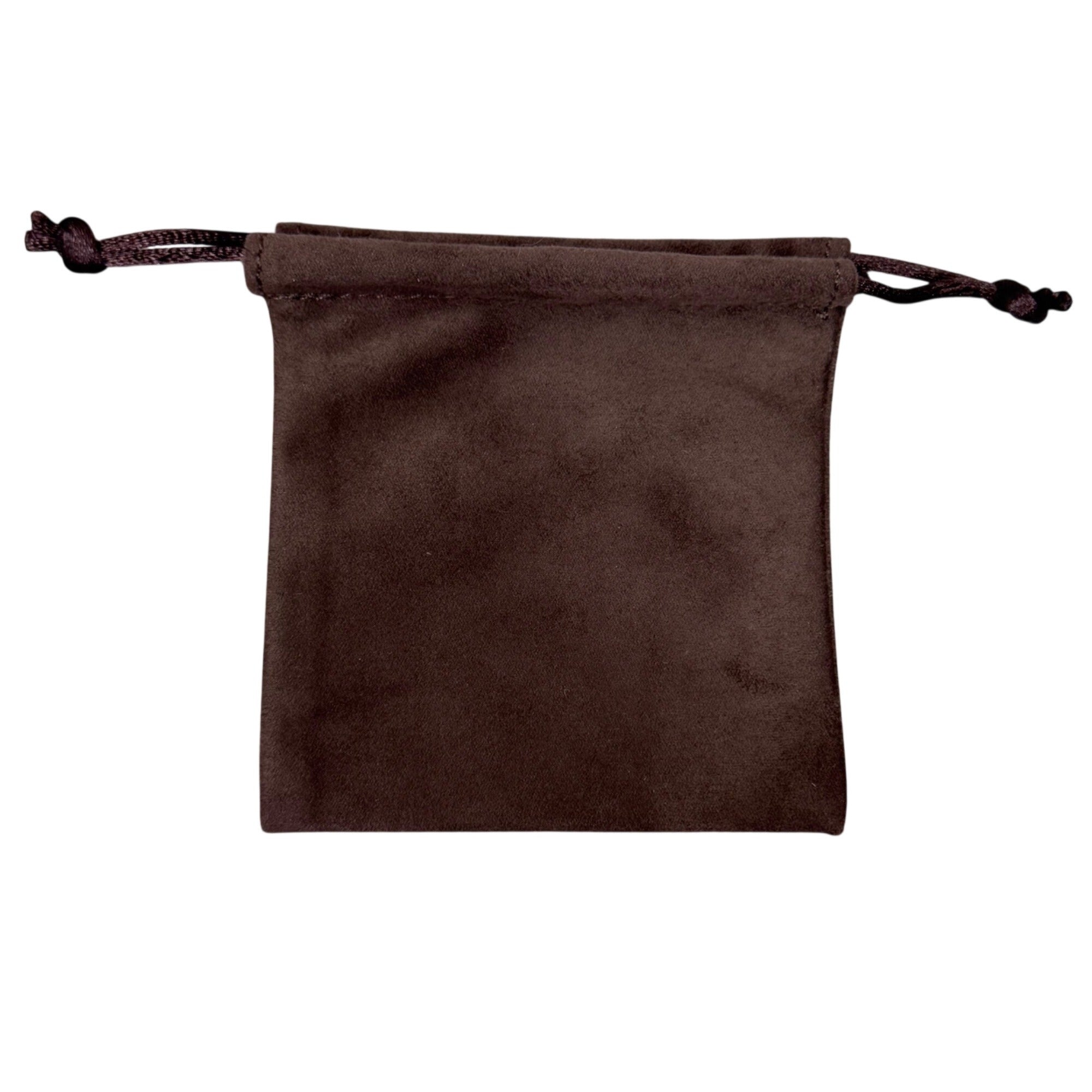 Sydney Evan Brown Suede Drawstring Jewelry Pouch 3x3.5 Bracelet Necklace Earring