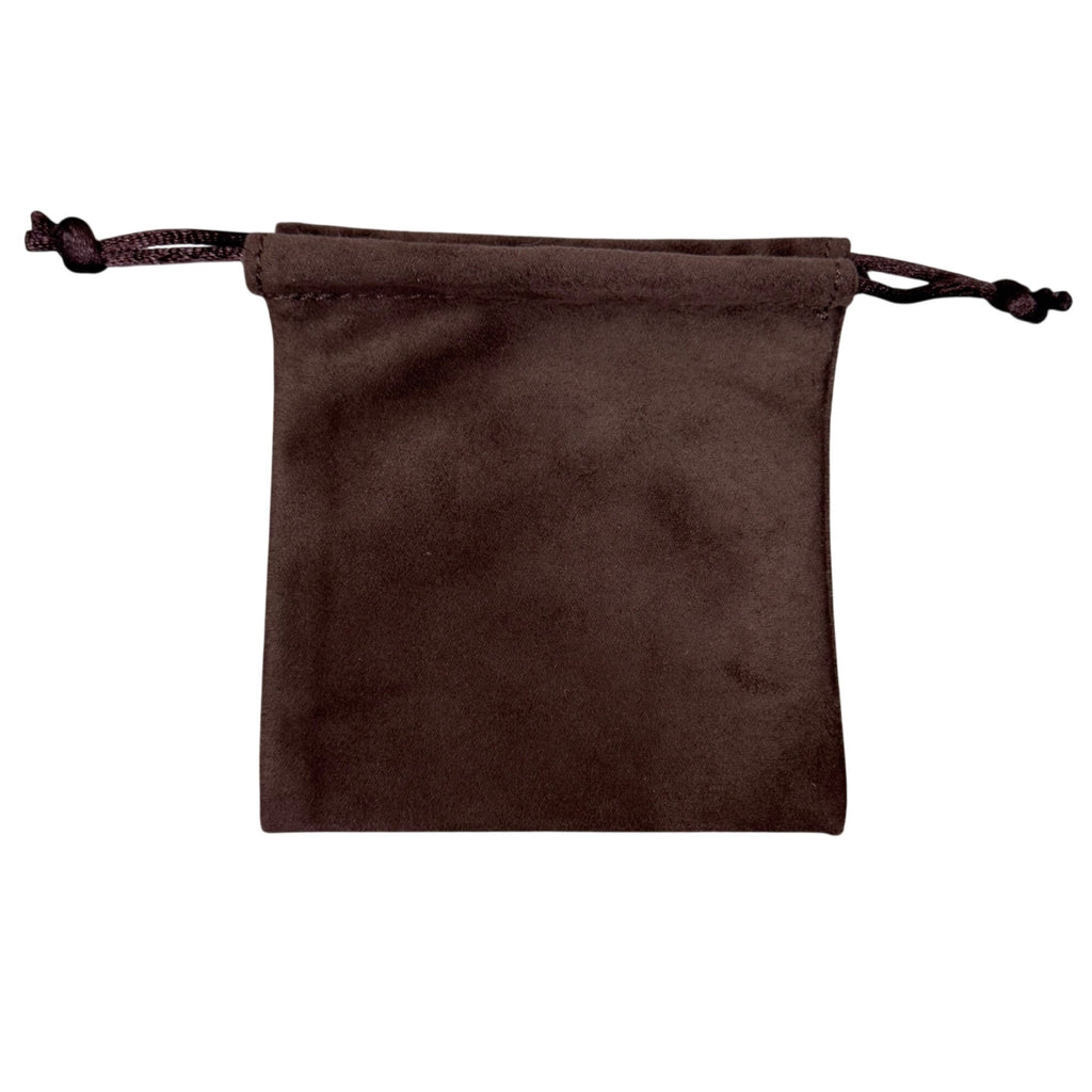 Sydney Evan Brown Suede Drawstring Jewelry Pouch 3x3.5 Bracelet Necklace Earring