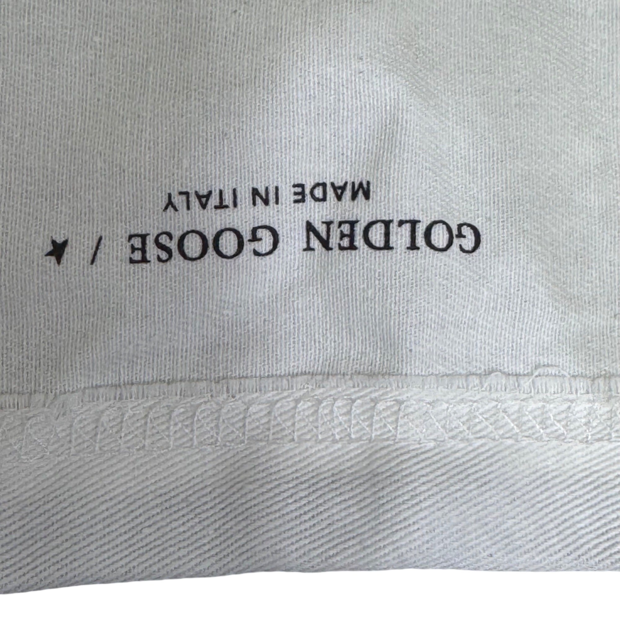 Golden Goose White Canvas Drawstring Dust Bag 15” x11" Dream Use Only Authentic