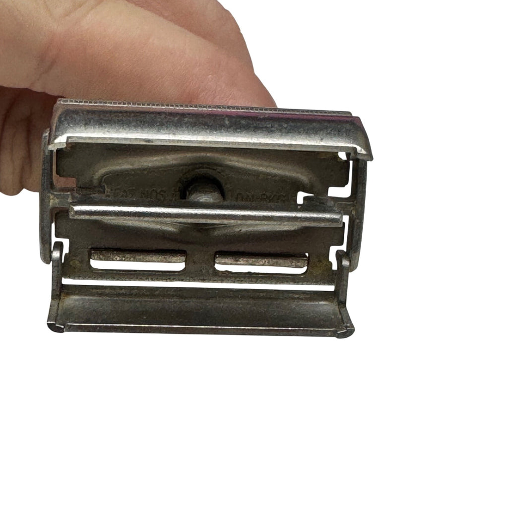 Gillette Fat Boy Adjustable Double Edge Safety Razor 1959 Vintage Made In USA