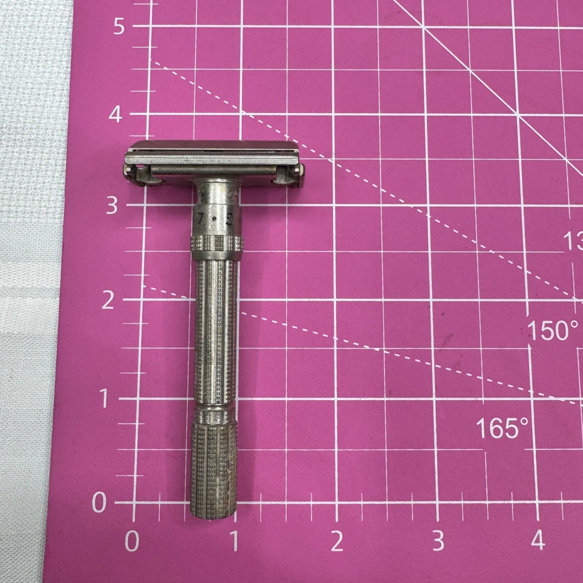 Gillette Fat Boy Adjustable Double Edge Safety Razor 1959 Vintage Made In USA