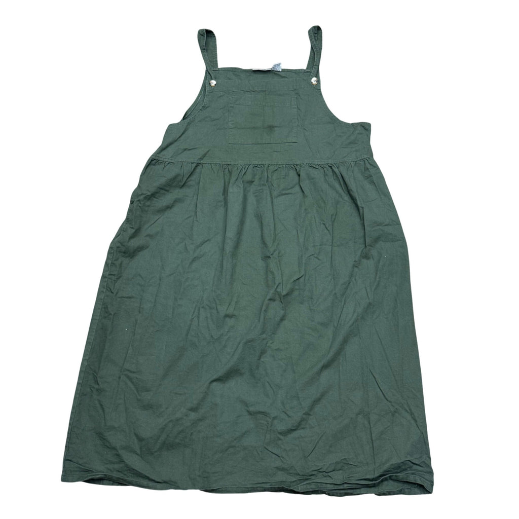Sunbelt Green Cotton Overall Dress Bathing Suit cover Womens XL Casual USA Made
