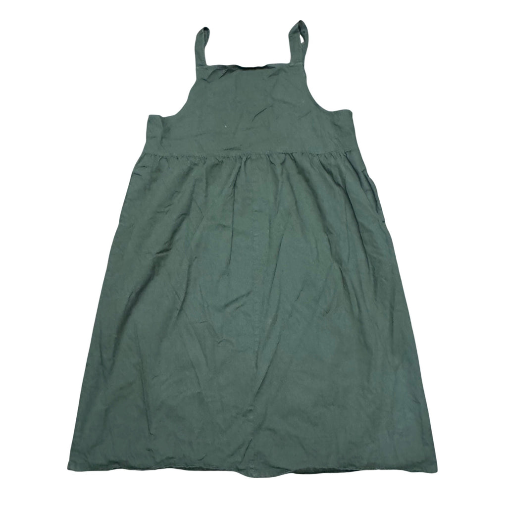 Sunbelt Green Cotton Overall Dress Bathing Suit cover Womens XL Casual USA Made