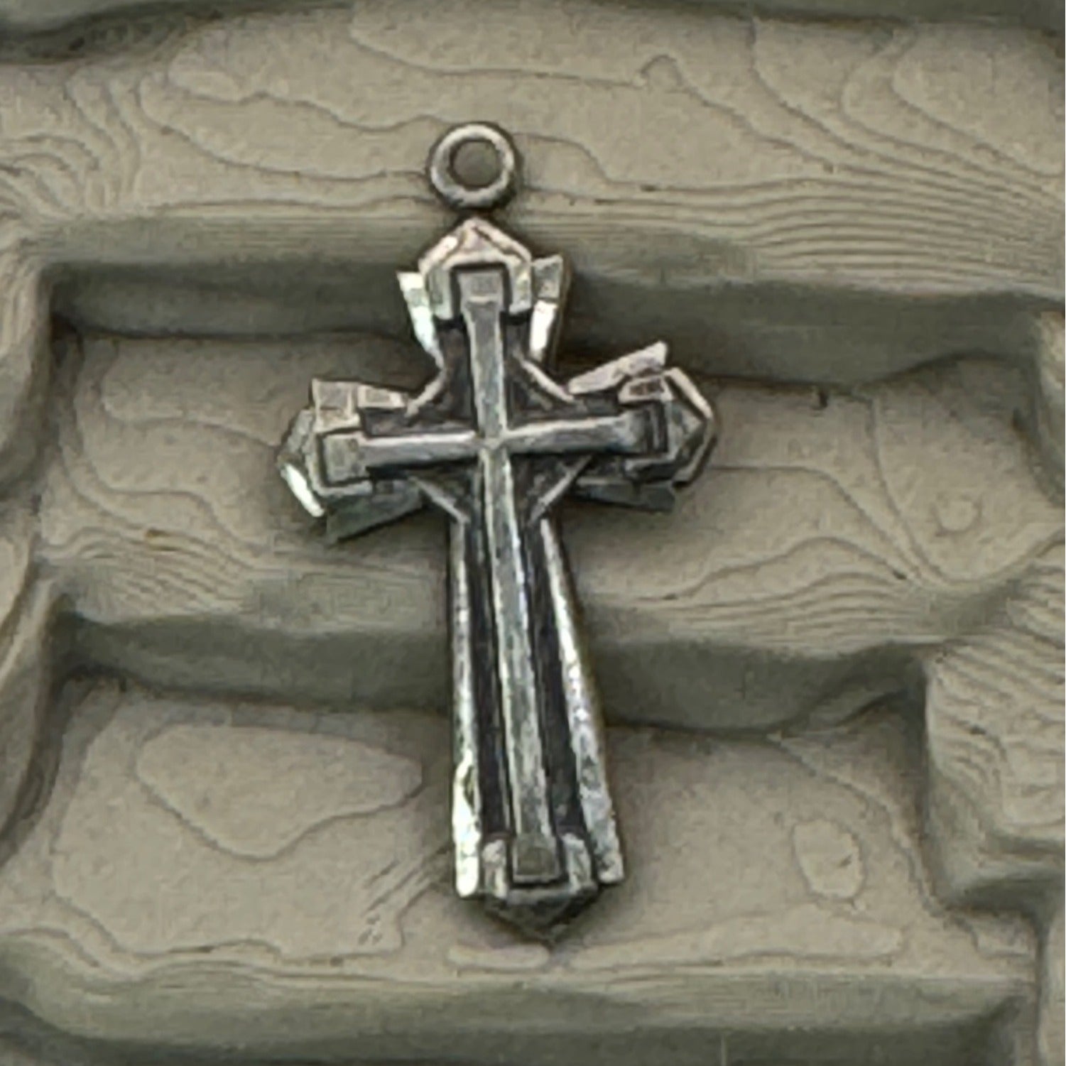 Bliss Sterling Silver Cross Pendant Religious Jewelry 2 Grams 1.5" Medal Charm