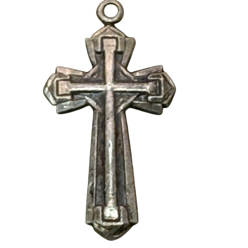 Bliss Sterling Silver Cross Pendant Religious Jewelry 2 Grams 1.5" Medal Charm