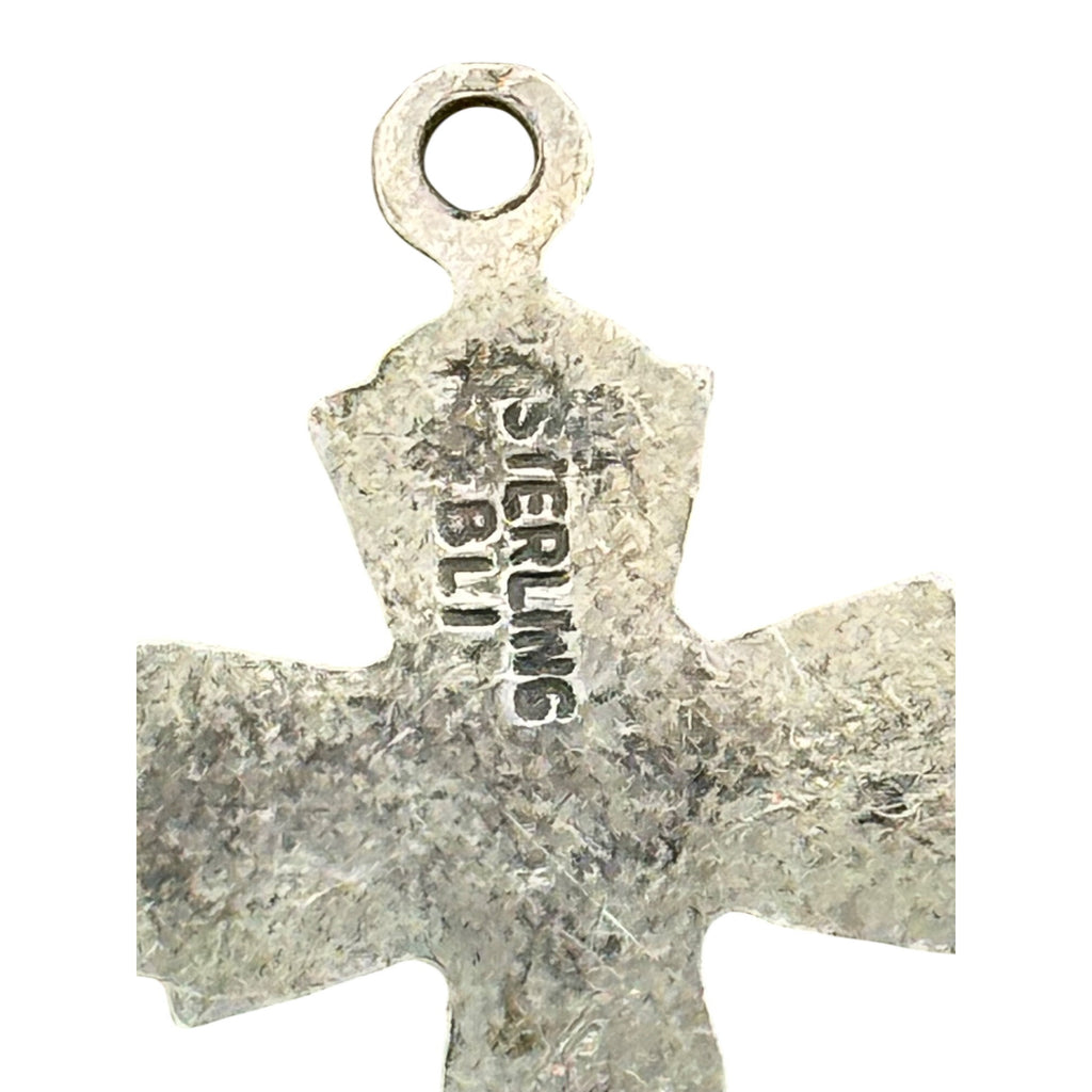 Bliss Sterling Silver Cross Pendant Religious Jewelry 2 Grams 1.5" Medal Charm