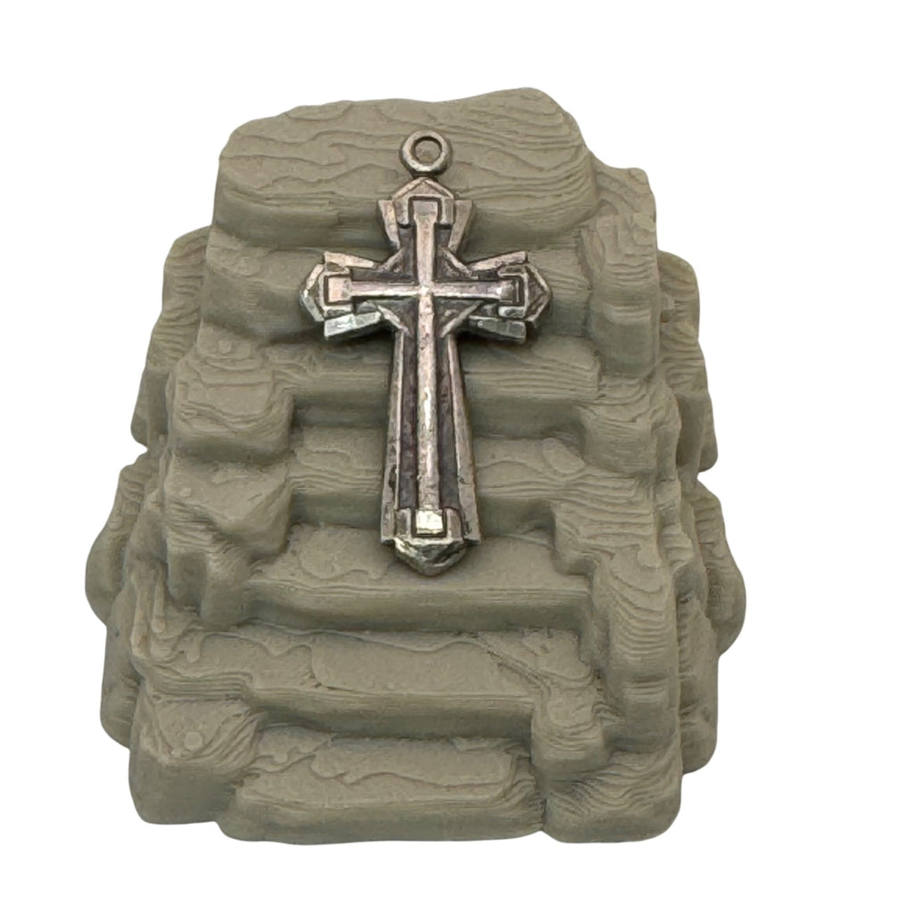 Bliss Sterling Silver Cross Pendant Religious Jewelry 2 Grams 1.5" Medal Charm