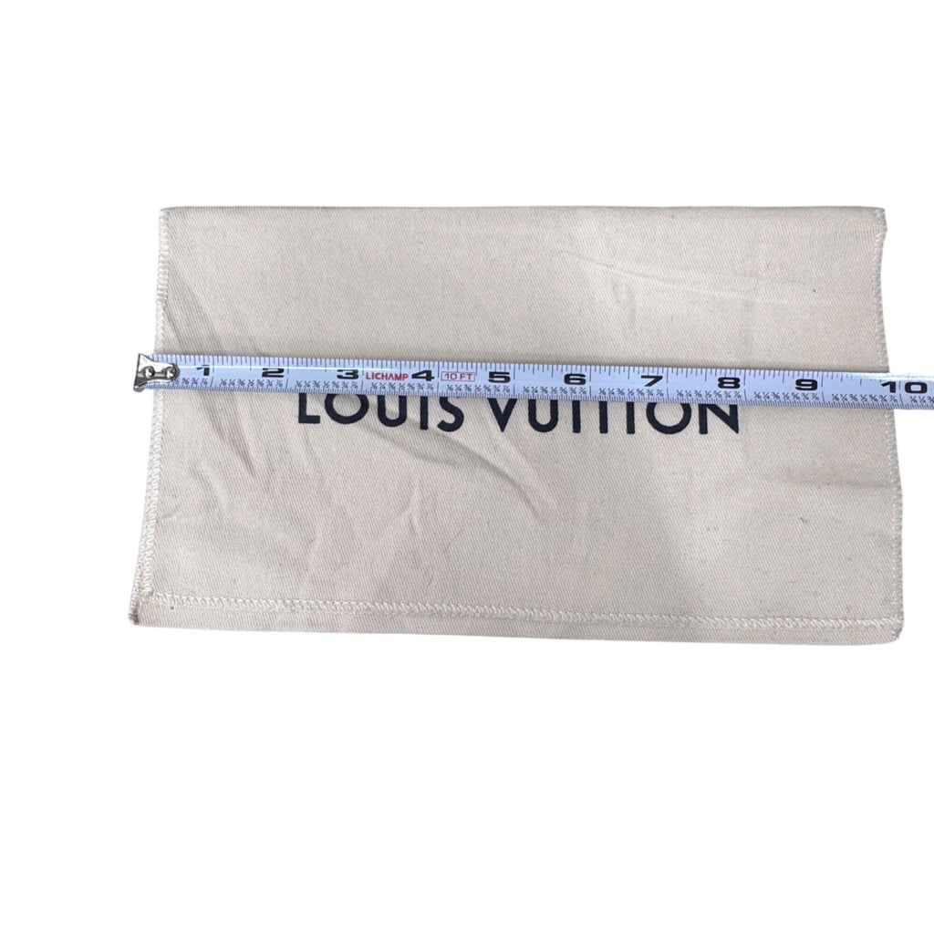 Louis Vuitton Beige Canvas Dust Bag 10X6 Accessories Small Items Clutch Wallet