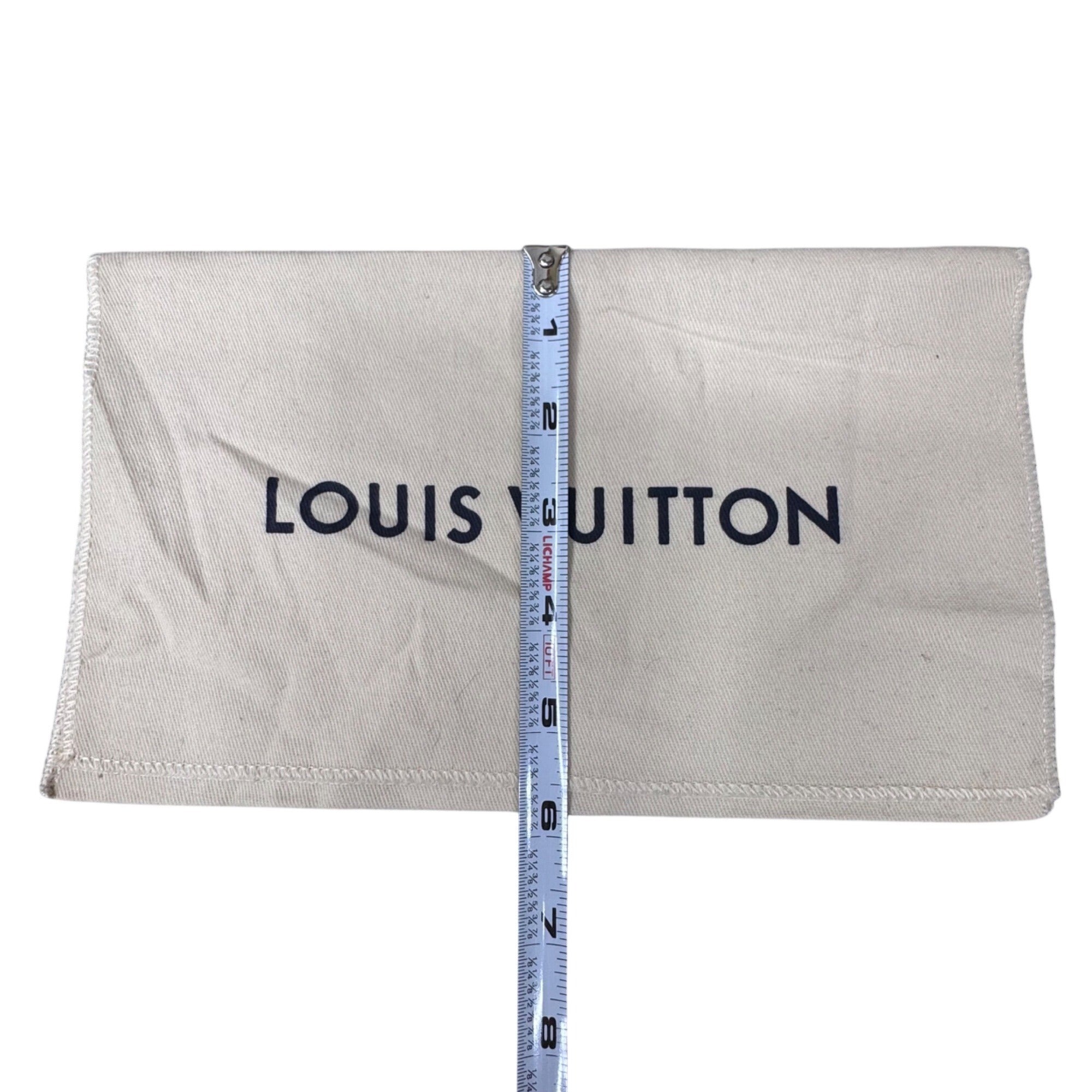 Louis Vuitton Beige Canvas Dust Bag 10X6 Accessories Small Items Clutch Wallet