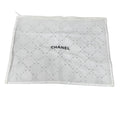 Chanel White Dust Bag Mesh Handbag Purse Storage Zipper Closure 14x10 Inches