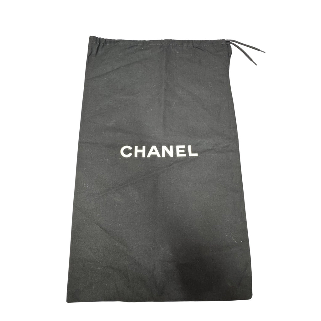 Chanel Black Drawstring Dust Bag 11” X 18.5 Purse Handbags Or Shoes Authentic