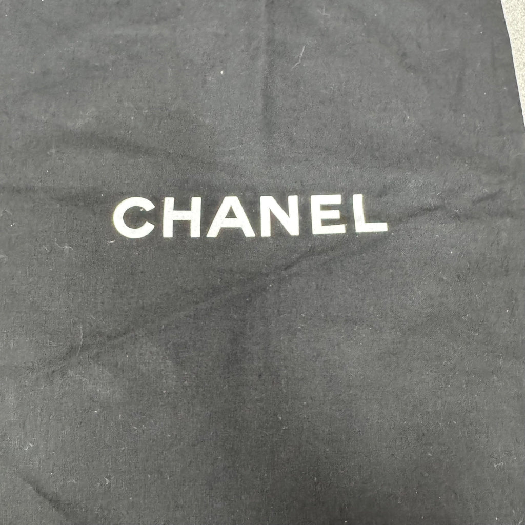 Chanel Black Drawstring Dust Bag 11” X 18.5 Purse Handbags Or Shoes Authentic