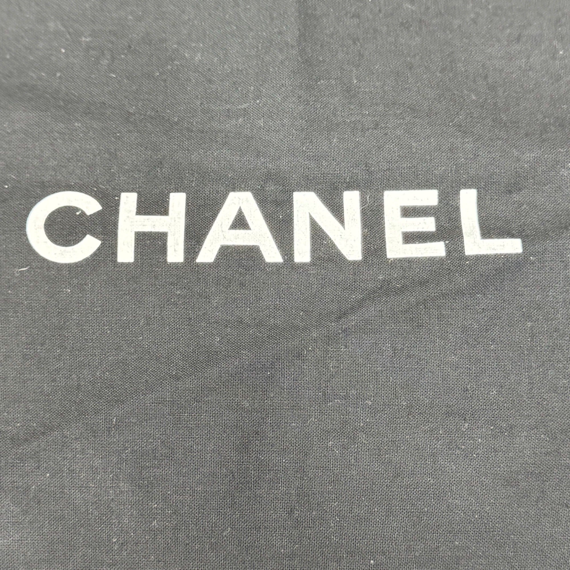 Chanel Black Drawstring Dust Bag 11” X 18.5 Purse Handbags Or Shoes Authentic