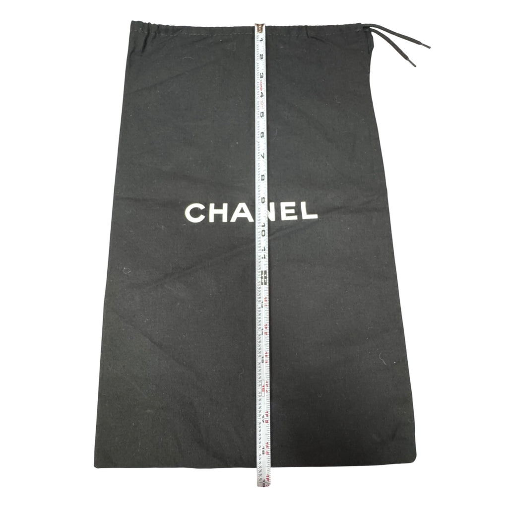 Chanel Black Drawstring Dust Bag 11” X 18.5 Purse Handbags Or Shoes Authentic