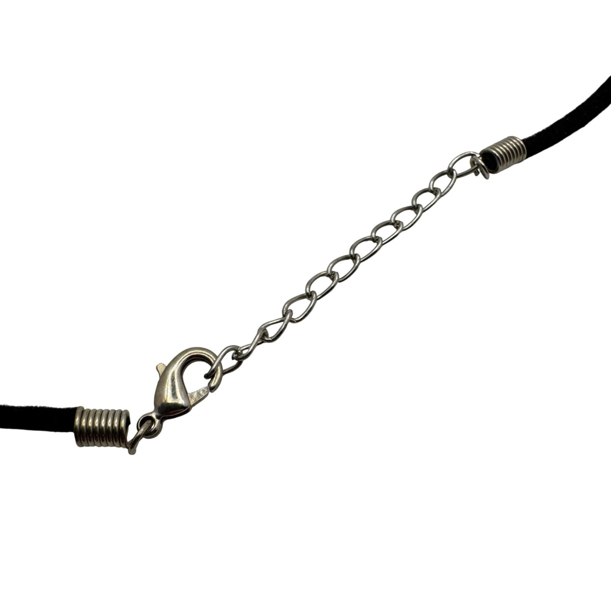 Sterling Mother of Pearl Black Onyx Inlay Shell Pendant Necklace Cord Statement