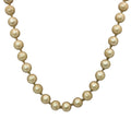 32" Double Knotted Pearl Classic Faux Pearl Necklace Sterling Clasp Vintage READ