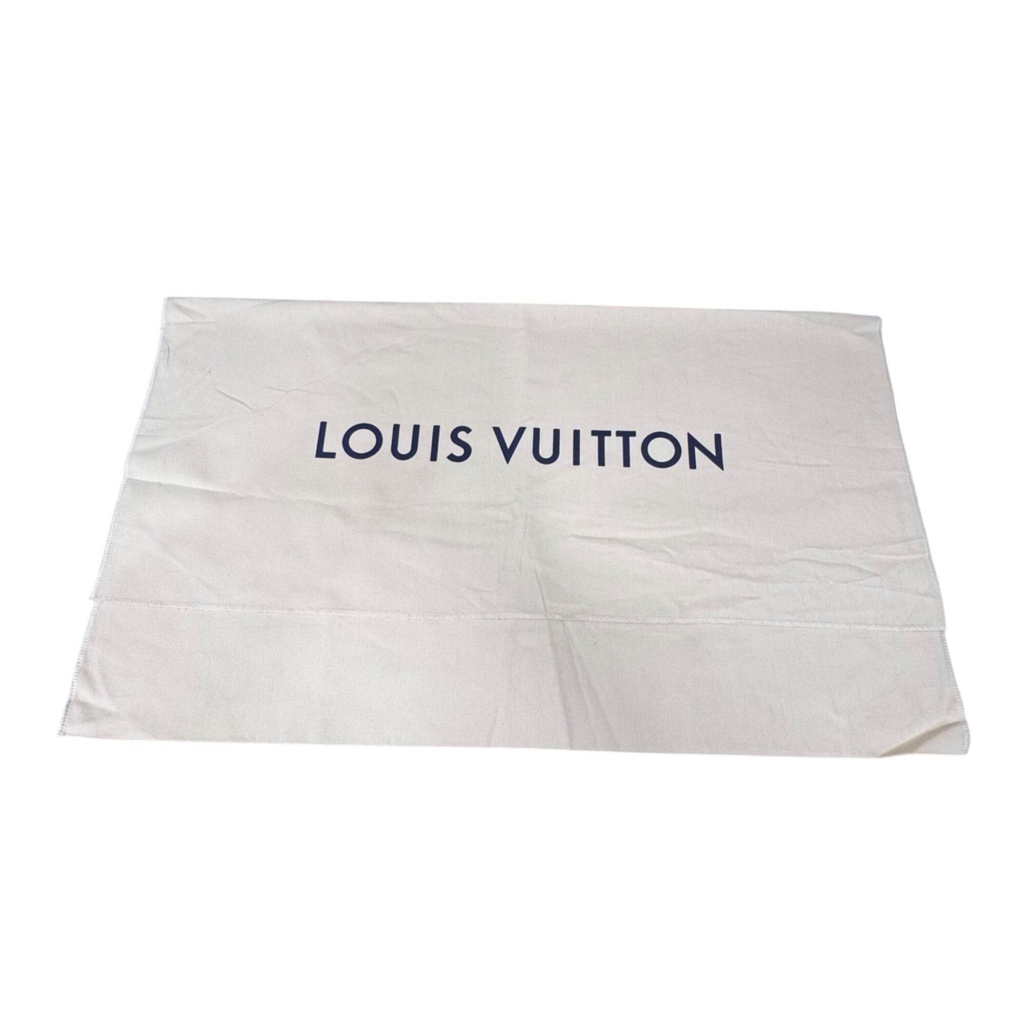 Genuine Louis Vuitton Beige Dust Cover Bag Envelope Flap 26x15 Authentic Storage