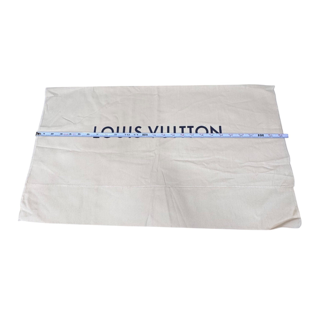 Genuine Louis Vuitton Beige Dust Cover Bag Envelope Flap 26x15 Authentic Storage