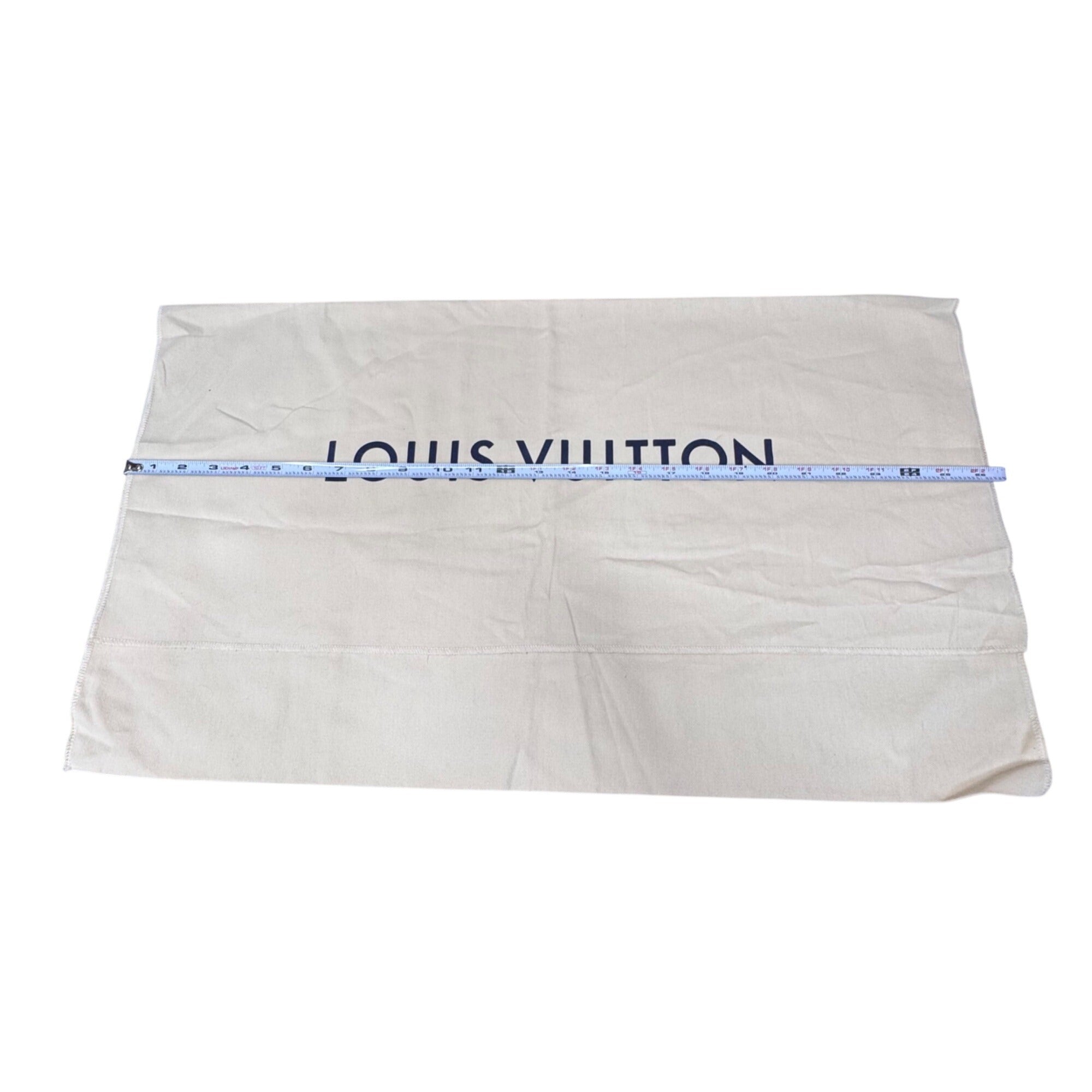 Genuine Louis Vuitton Beige Dust Cover Bag Envelope Flap 26x15 Authentic Storage