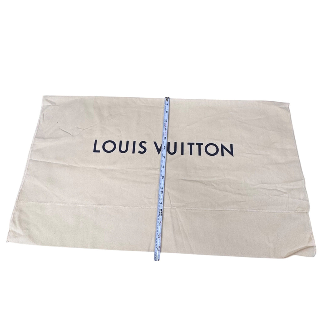 Genuine Louis Vuitton Beige Dust Cover Bag Envelope Flap 26x15 Authentic Storage