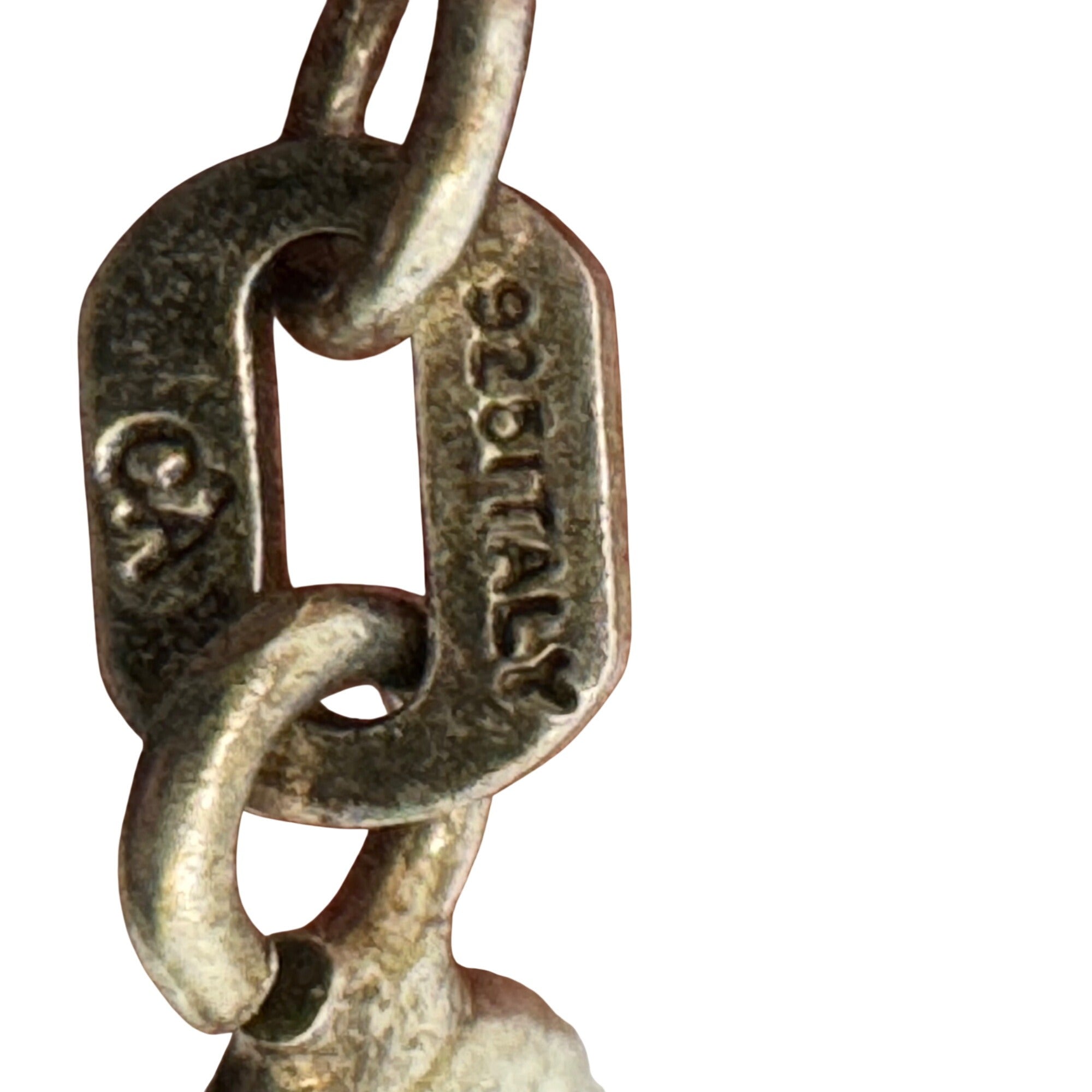 Vintage Sterling Silver Unicorn Pendant Necklace Italian Twisted Rope 18" Italy