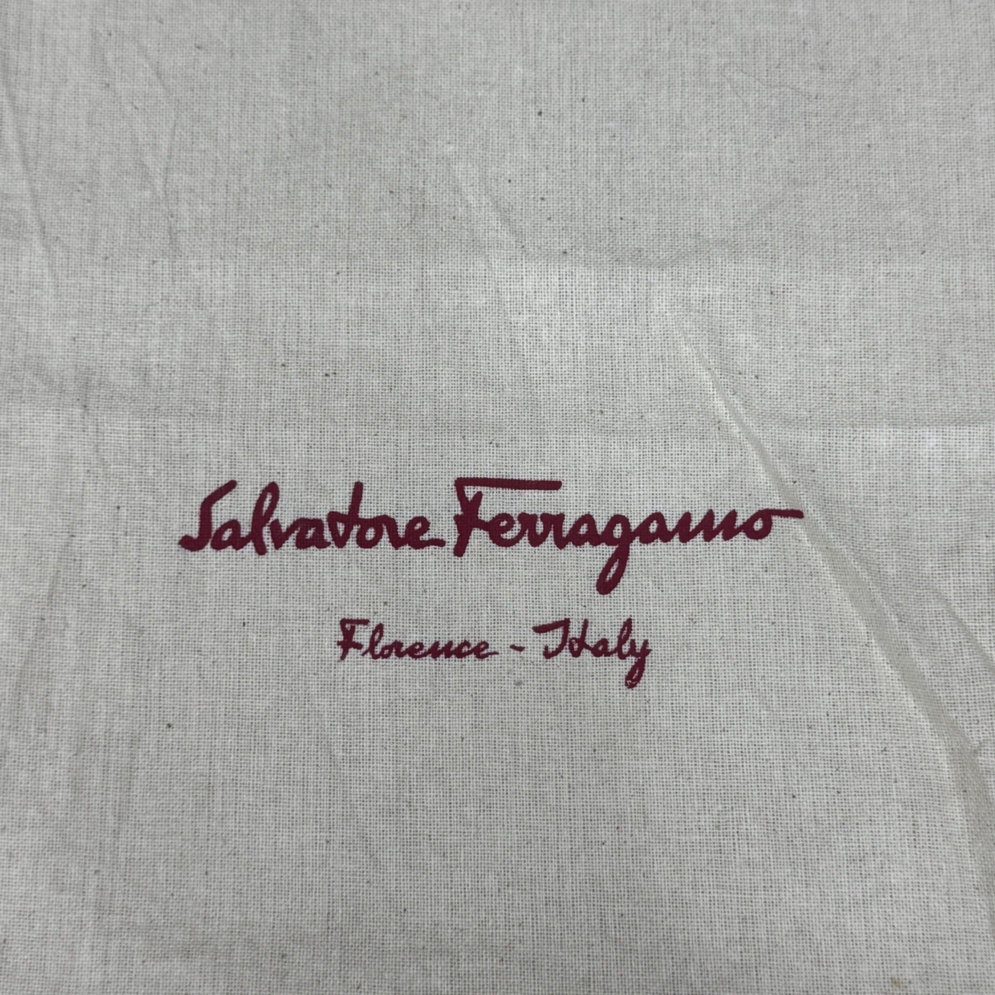 Salvatore Ferragamo Beige Dust Bag 16.5” X 8” Handbag Shoe Storage Gift Logo