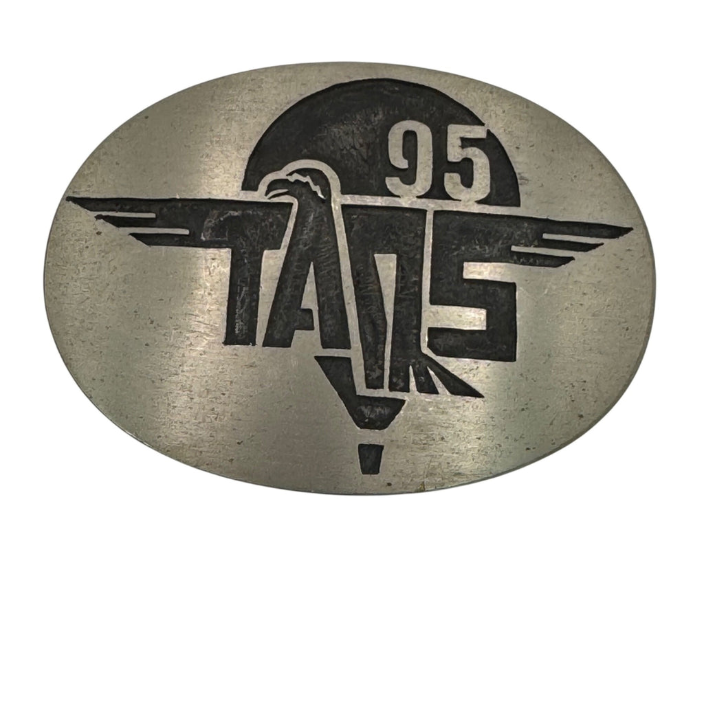Taos 95 Limited Edition Hot Air Balloon Festival Silver Overlay Belt Buckle Hopi