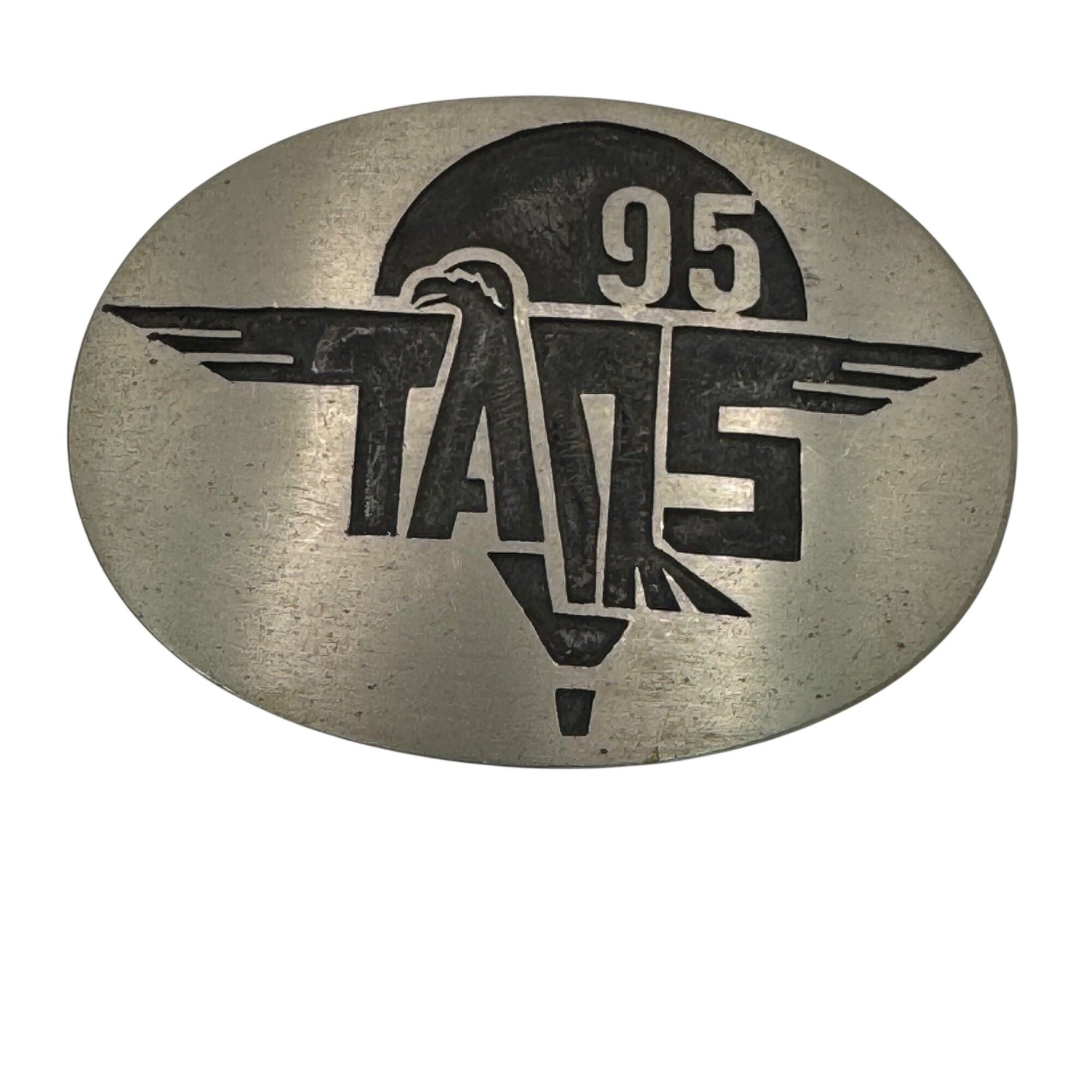 Taos 95 Limited Edition Hot Air Balloon Festival Silver Overlay Belt Buckle Hopi