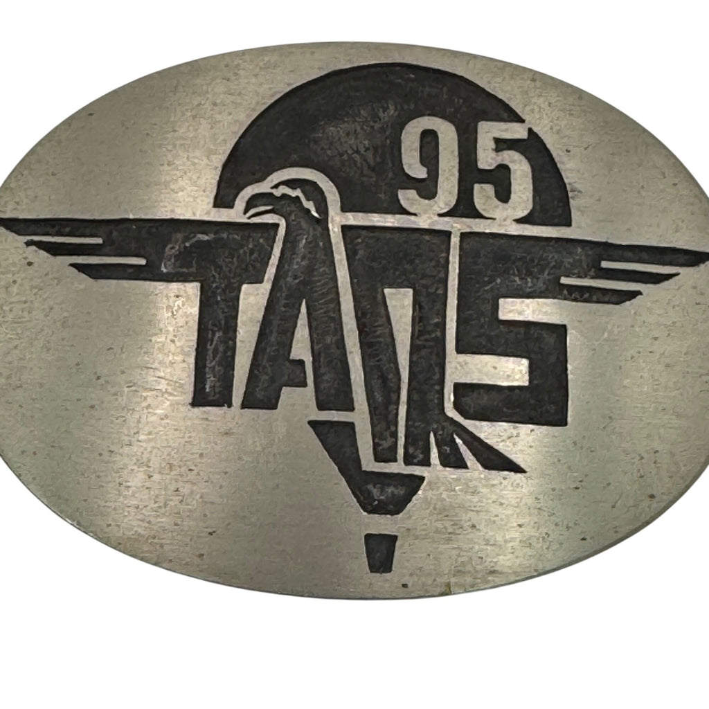Taos 95 Limited Edition Hot Air Balloon Festival Silver Overlay Belt Buckle Hopi