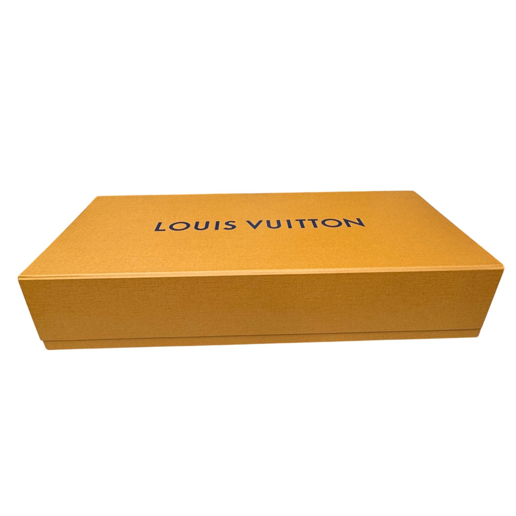 Louis Vuitton Orange Gift Box 22x10x5 Large Magnetic Purse Handbag Blanket Auth.
