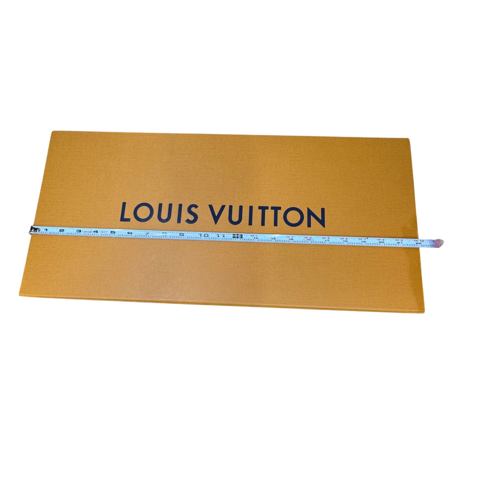 Louis Vuitton Orange Gift Box 22x10x5 Large Magnetic Purse Handbag Blanket Auth.