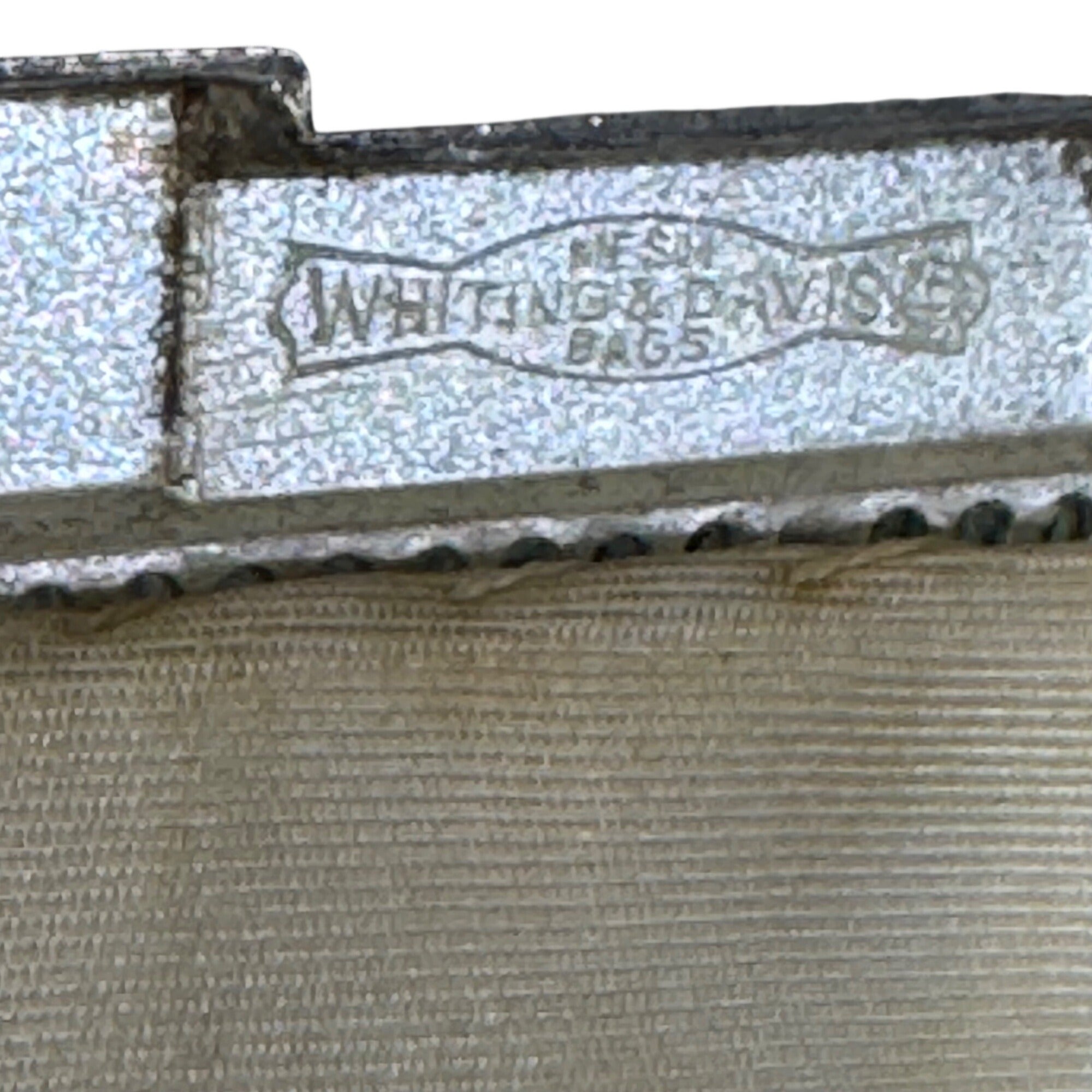 Vintage Whiting & Davis Silver Mesh Evening Bag Flapper Art Deco Kiss Lock Purse