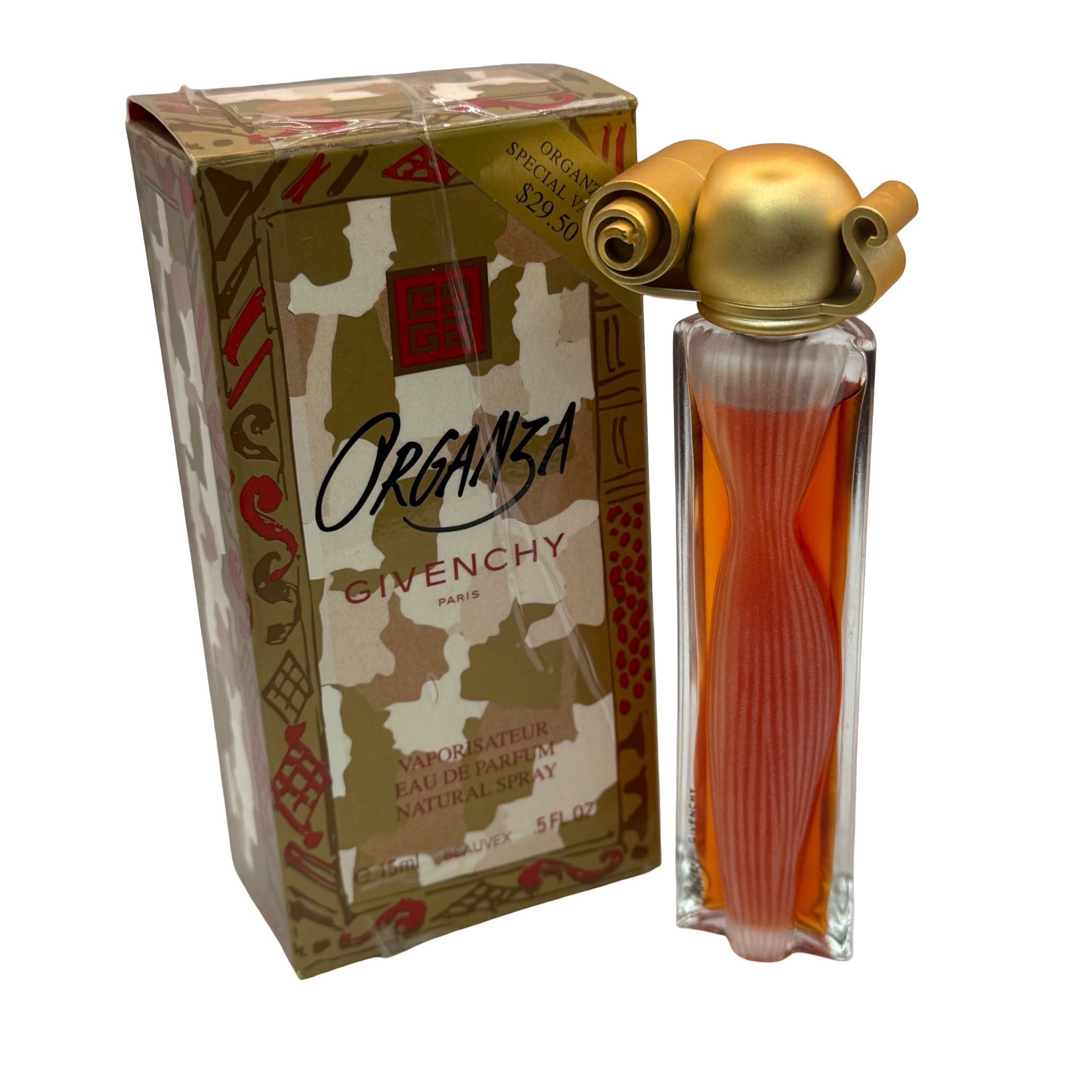 Vintage Givenchy Organza Eau De Parfum Spray 0.5 Oz Luxury Fragrance Damage Box