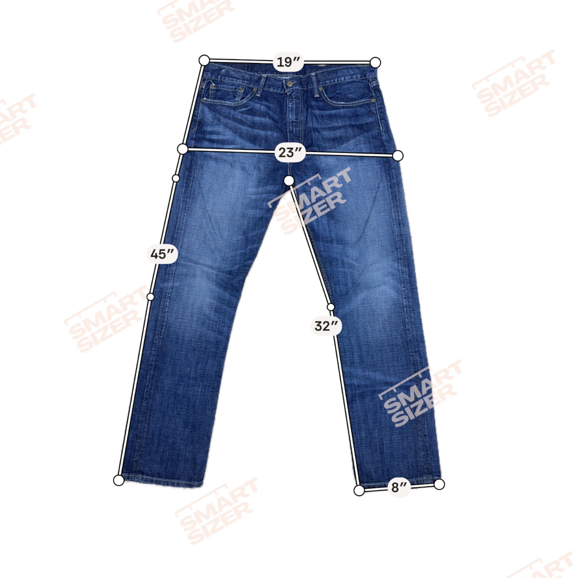 Levis Mens Straight-Leg Blue Denim Jeans 38x32 Classic Fit Medium Wash EUC