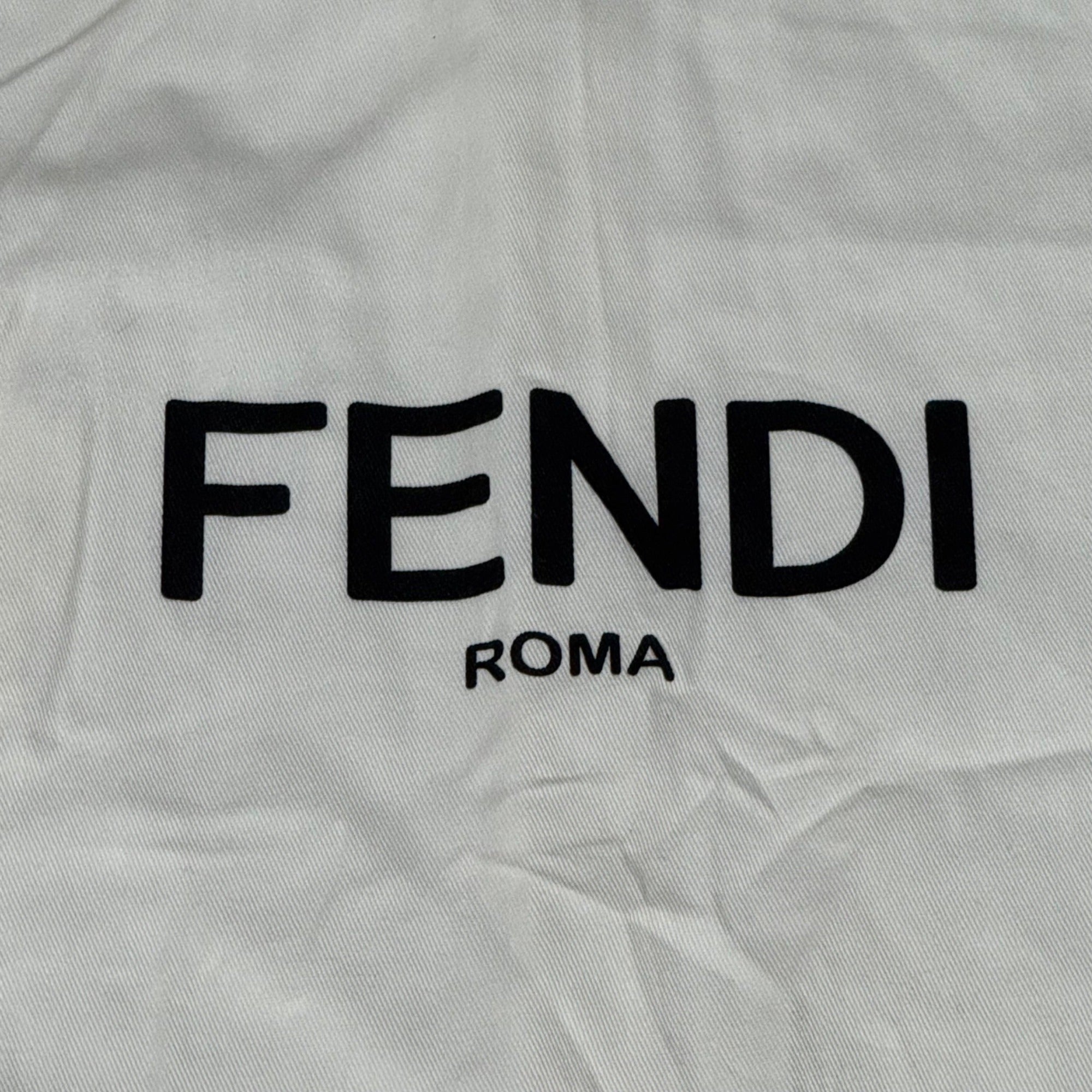 Fendi Garment Bag 54"x25.5" Snap Logo Print Travel Storage Suit Dress Authentic