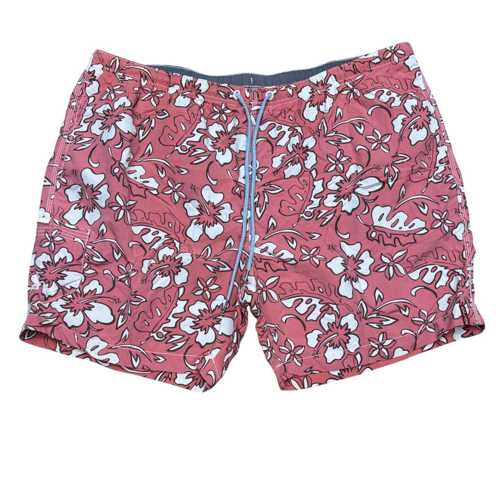 Tommy Bahama Relax Floral Swim Trunks XXL Pink Mesh Liner Hawaiian Tropical