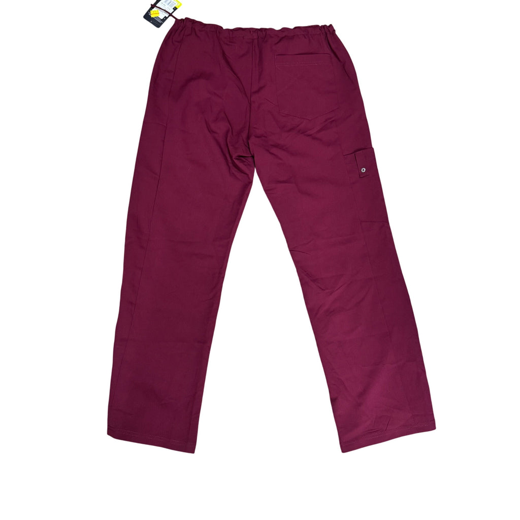 Dickies Womens Burgundy Petite Small Scrub Pants S 4-Way Stretch Nursing NEW