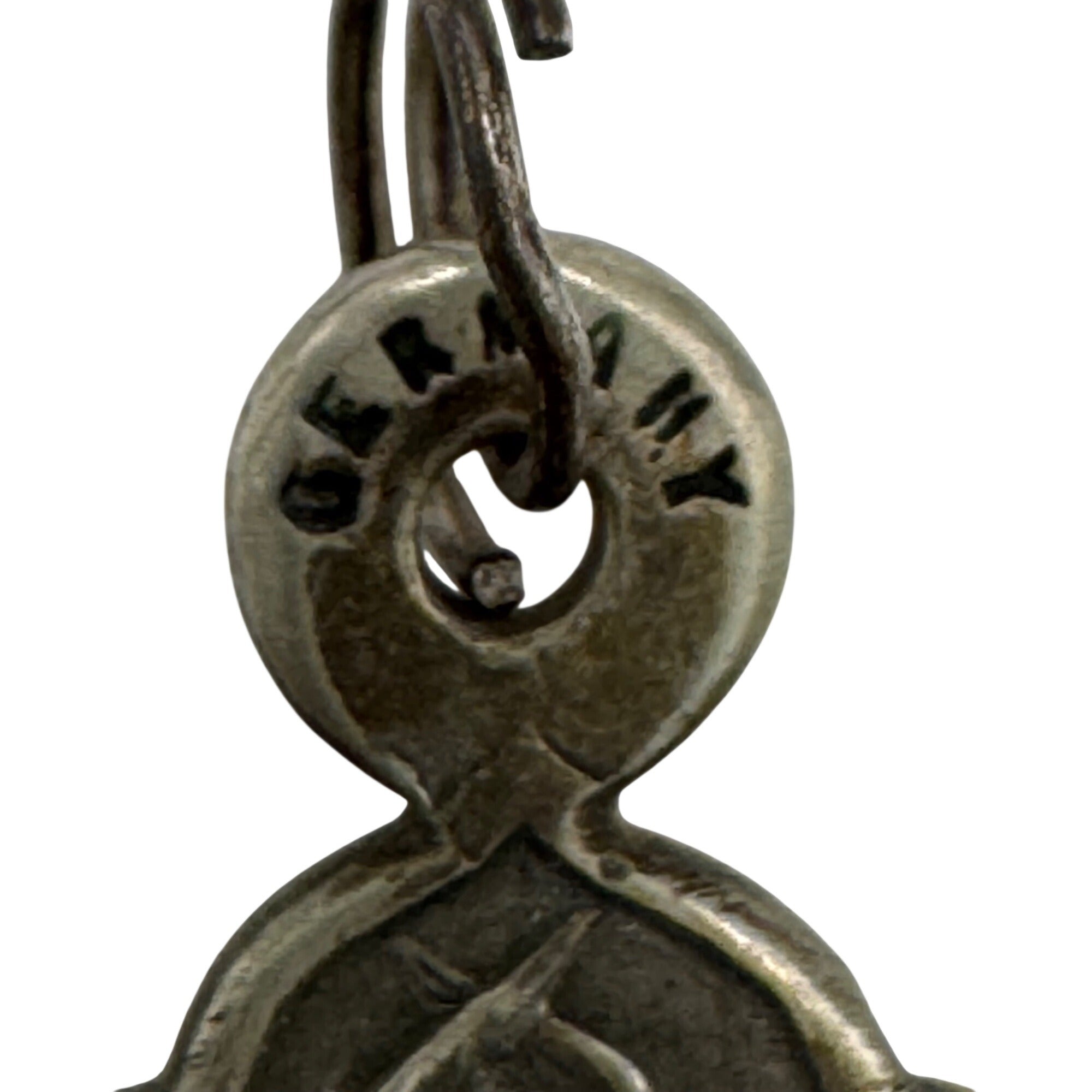 Vintage Sterling St. Anthony St. Francis Of Assisi Religious Cross Pendant 2.25"