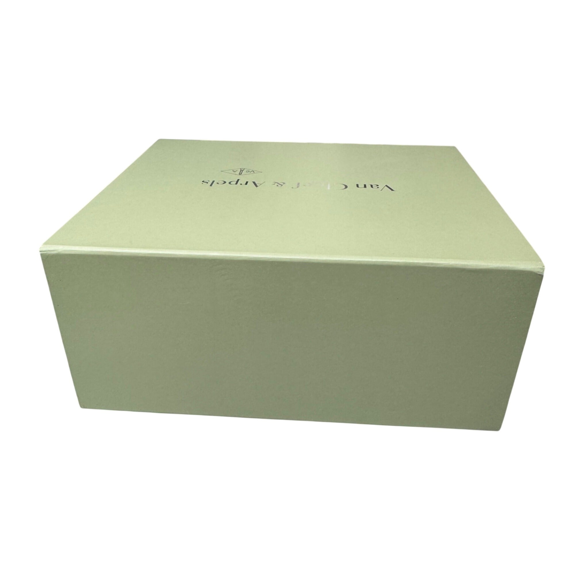 Van Cleef & Arpels Green Jewelry Gift Box Ribbon 12X10X5 Extra Large Authentic