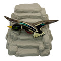 Hand Carved Painted Mallard Duck Pin Brooch Wooden Vintage 3.5" Hunter Gift Vtg