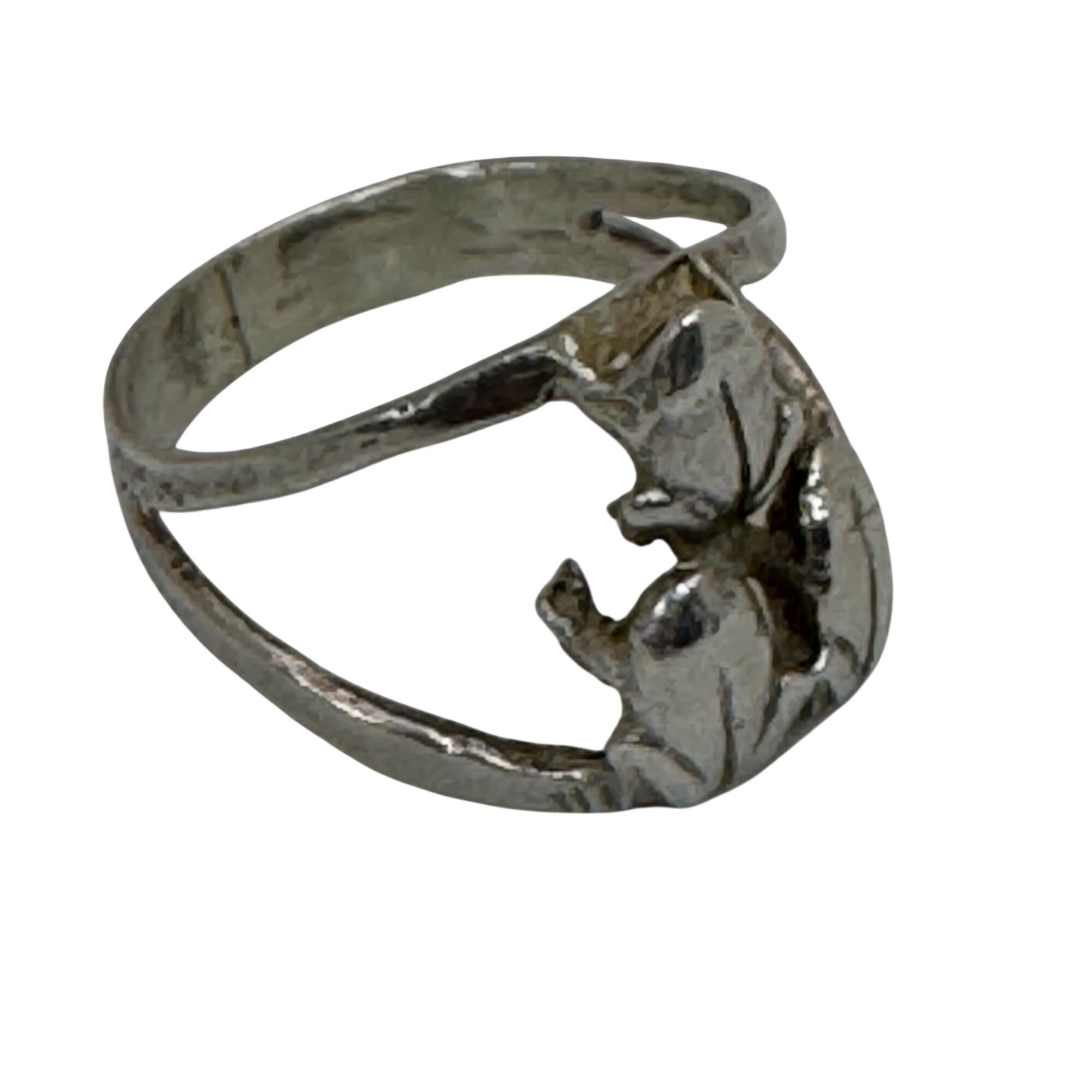 Vintage Sterling Silver Tree Frog Ring Size 7 Nature Inspired Boho Animal Band