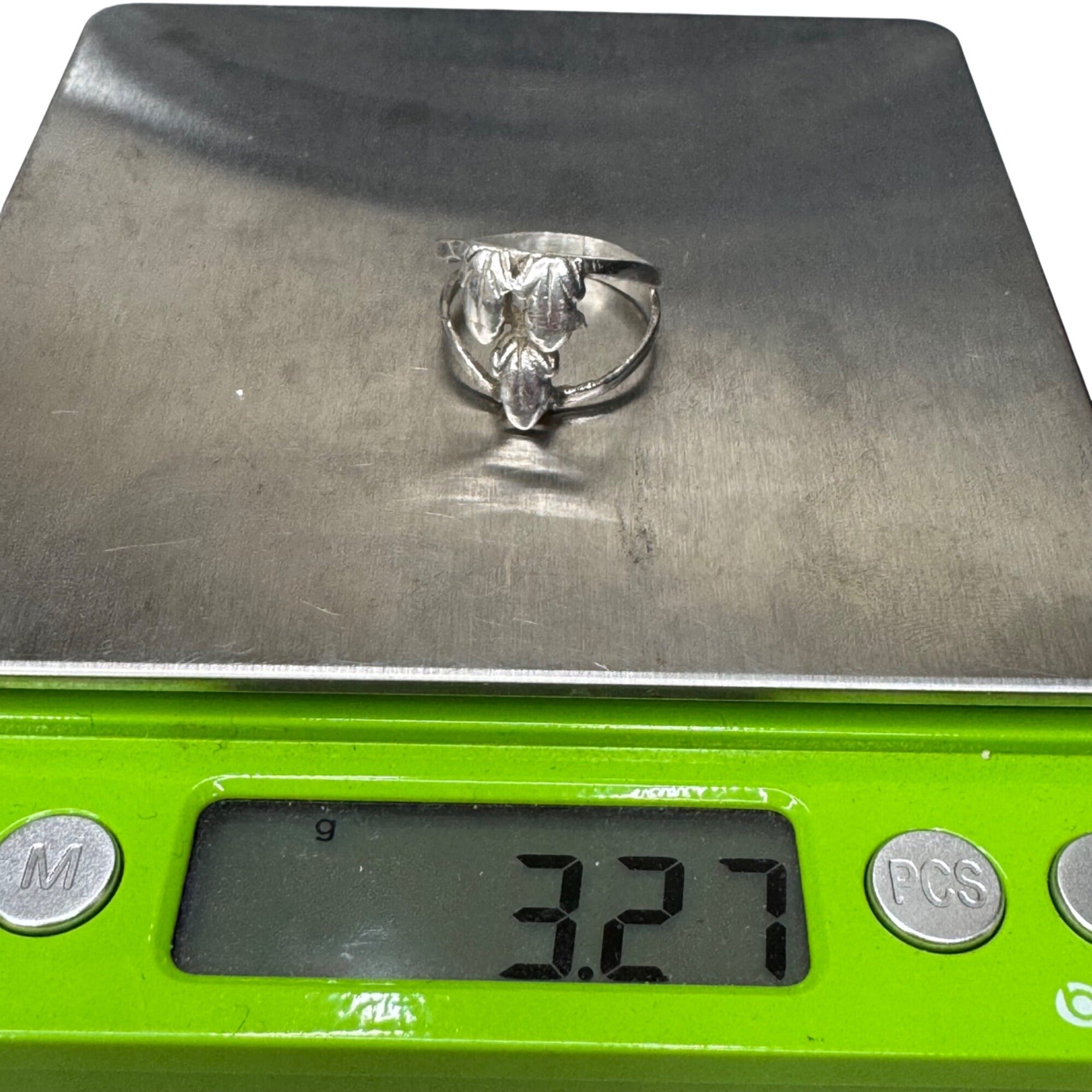 Vintage Sterling Silver Tree Frog Ring Size 7 Nature Inspired Boho Animal Band