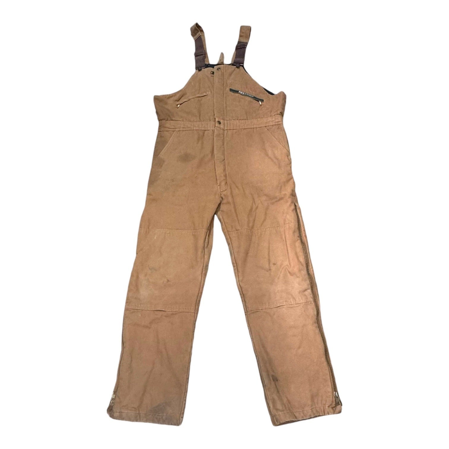 Key Imperial Work Construction Tan Cotton LL Overalls 40X29 Lined READ XL TALL