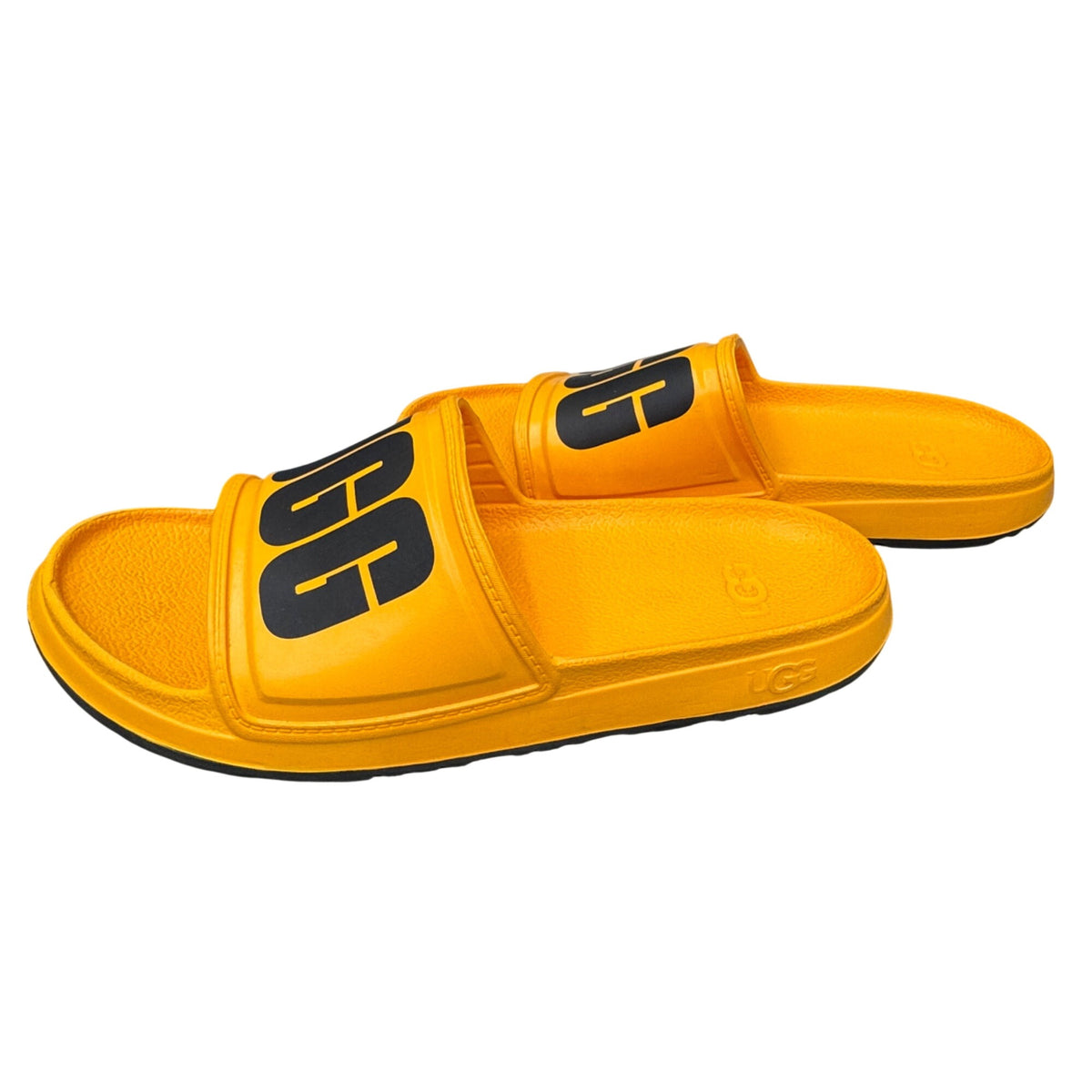 UGG Wilcox Yellow Logo Slides Sandals Lightweight Slip-On Casual Summer Size 12